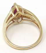 Favorite Marquise Ruby and Diamond Halo Ring