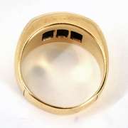 Classic Man's 3 Diamond Ring