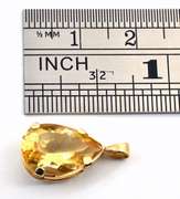 Tasteful Pear Shaped Citrine Pendant