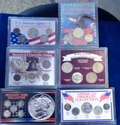 Estate Lot Of Coins in Display  Holders.