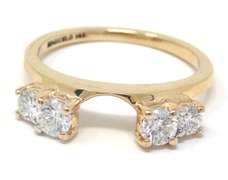 Beautiful Yellow Gold Diamond Ring Jacket