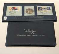 Air &Space Two 24 K on Sterling Lindburgh Medals And Soyuz Sterling Proof Medal