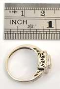 Sweet Modern WG Sapphire and Diamond Ring