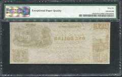 Gem Crisp 1840's $1 John H King Williamsport MD PMG 66 EPQ Tough Note!