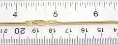 Simple Yellow Gold Snake Chain Necklace