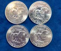 Lot of Silver Ike Dollars