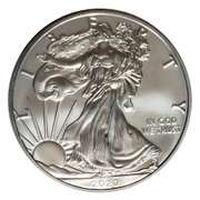 2020 Choice Frosty White BU Silver Eagle