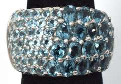Sterling Silver Blue Topaz Ring