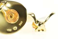 18K Yellow Gold Georg Jensen Designer Curvy Geometric Clip Earrings