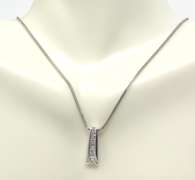 Dazzling RBC & Tapered Diamond Necklace