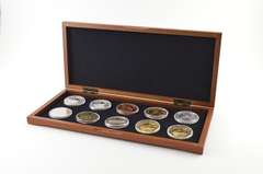 10 Coin Set - R.M.S. Titanic - 1 oz Silver, Gold Plated, Copper Rounds