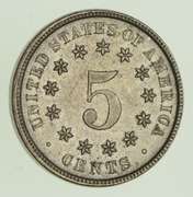 1883 Shield Nickel - Without Rays - Choice