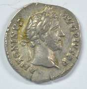 Scarce Antoninus Pius Roman Silver Denarius, 138-161 AD