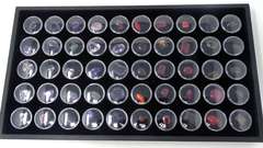 Tray of Colorful Loose Gemstones