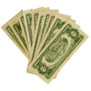 10 Various Red Seal $2 US Notes