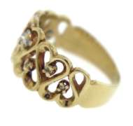 Stunning Yellow Gold Milgrain Diamond Band