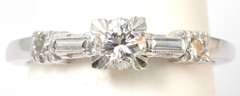 Vintage 0.35CTW Diamond Ring in 14KT White Gold