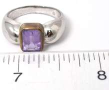 Vintage Sterling Silver Amethyst Ring