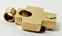 Unique Heavy 18K Cross with Diamonds