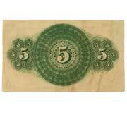 Nov 15 1862 Series 5 Cent Jersey Near  Note