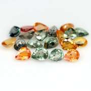 Glittering and bright 7.85ct fancy color Sapphire set