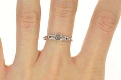 Platinum 1940's Diamond Classic Engagement Setting Ring