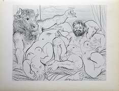 PABLO PICASSO, DRINKING MINOTAUR