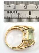 Pleasing Green Amethyst Ring
