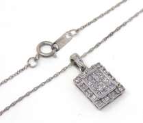 Charming Diamond Invisible Set Necklace