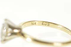 14K Yellow Gold 0.31 Ct Marquise Diamond Solitaire Engagement Ring