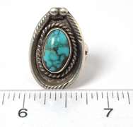 Vintage Sterling Silver Turquoise Ring