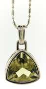 Italian Sterling Silver Peridot Necklace