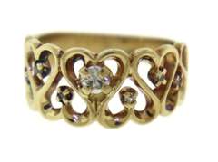 Stunning Yellow Gold Milgrain Diamond Band