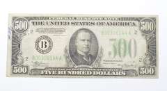 1934-A $500 US Federal Reserve Note - New York, New York