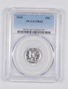 PR65 1941 Mercury Dime - Graded PCGS