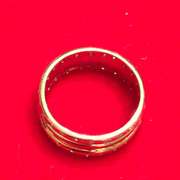 PLATINUM AND 18K GOLD DIAMOND WEDDING BAND