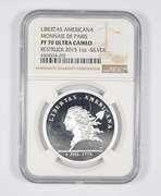 PF70 UCAM 2015 Libertas Americana 1 Oz. Silver Monnaie De Paris - NGC