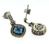 Blue Topaz Sterling Silver Thailand Earrings