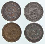 Lot (4) 1909 Indian Head Cents