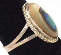 Sterling Silver Mother Of Pearl Ring