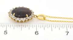 Simple but Beautiful Star Ruby & Sapphire Necklace in Vermeil