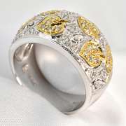 Stunningly Detailed Diamond Dome Ring