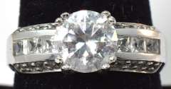 Dazzling CZ Ring in Sterling Silver