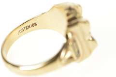 10K Yellow Gold 1956 Beloit High School Ornate Class Ring