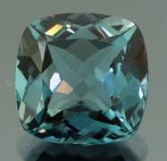 Pristine 6.58ct cushion cut London blue Topaz
