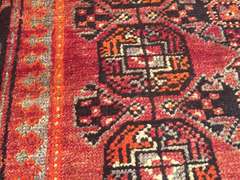 VINTAGE PERSIAN HAMEDAN RUG 4x10.5