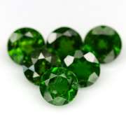 Rich forest green 3.22ct Chrome Diopside set