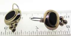 Sterling Silver Black Onyx Earrings