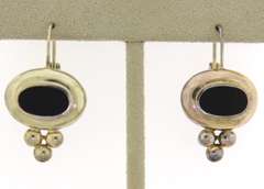 Sterling Silver Black Onyx Earrings