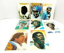 Lot of 8 Topps 1980 Oversized Color Football Cards